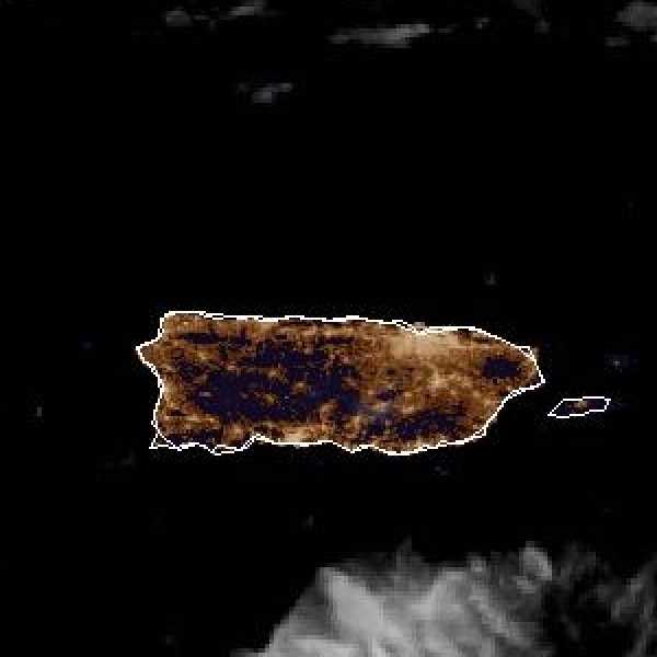 météo tropicale : Image satellite .