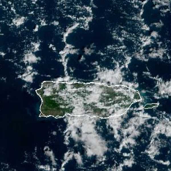 météo tropicale : Image satellite .