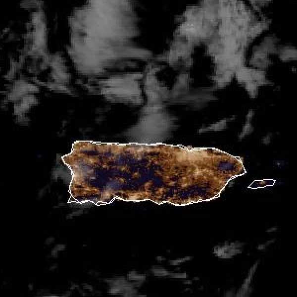 météo tropicale : Image satellite .