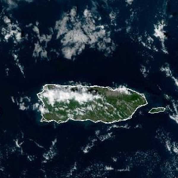 météo tropicale : Image satellite .