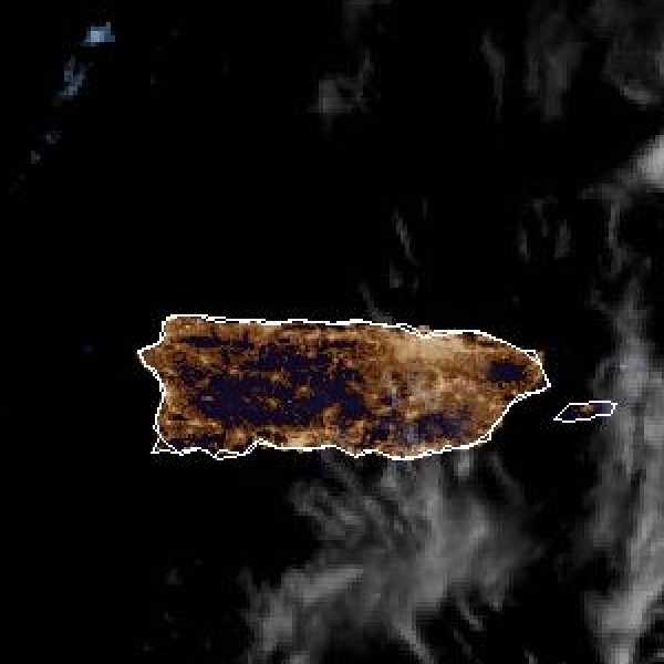 météo tropicale : Image satellite .