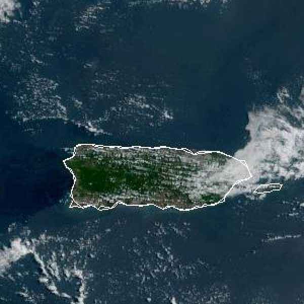 météo tropicale : Image satellite .