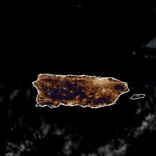 météo tropicale : Image satellite .