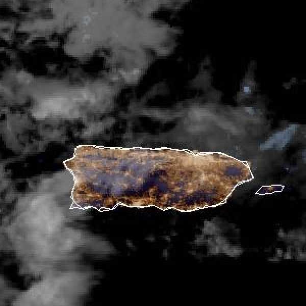 météo tropicale : Image satellite .