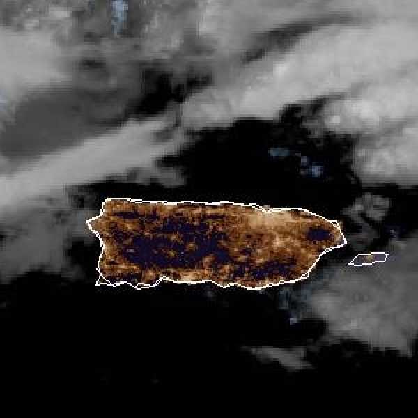 météo tropicale : Image satellite .