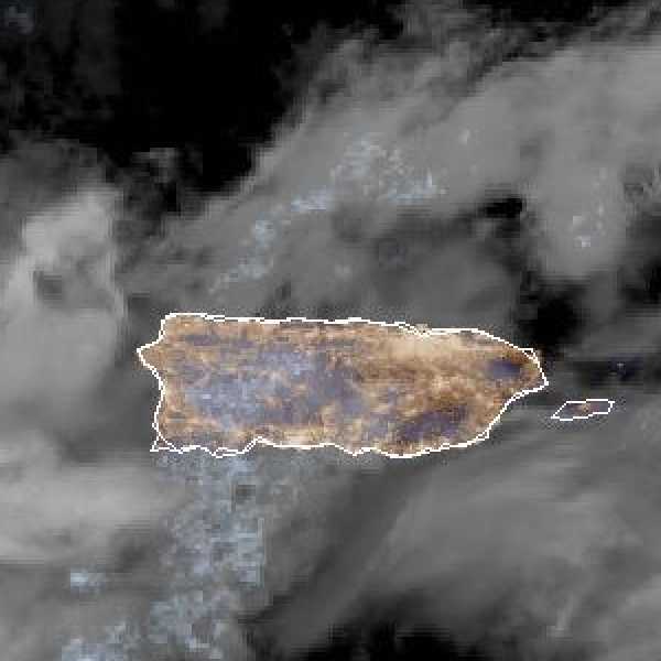 météo tropicale : Image satellite .