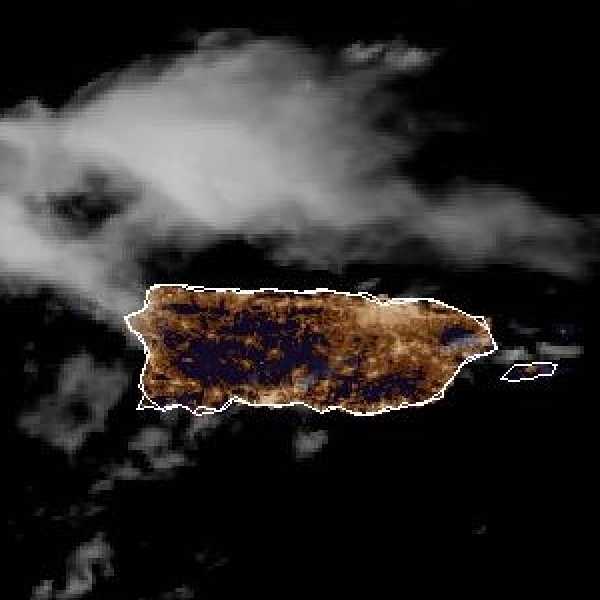 météo tropicale : Image satellite .
