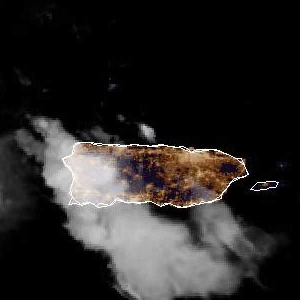 météo tropicale : Image satellite .