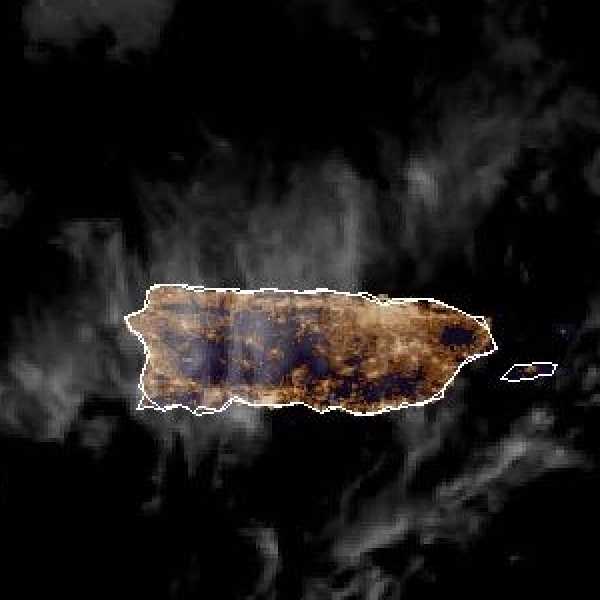 météo tropicale : Image satellite .