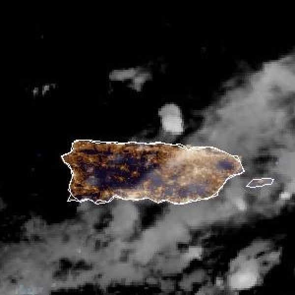 météo tropicale : Image satellite .