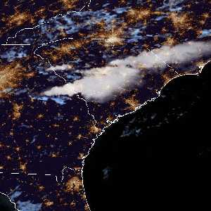 météo tropicale : Image satellite .