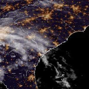 météo tropicale : Image satellite .