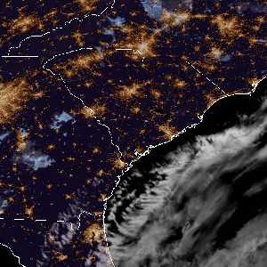 météo tropicale : Image satellite .