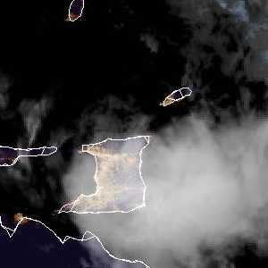 météo tropicale : Image satellite .