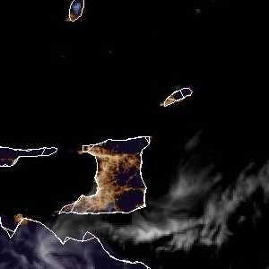 météo tropicale : Image satellite .