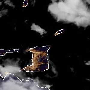 météo tropicale : Image satellite .