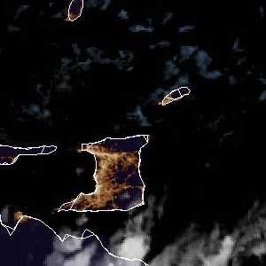 météo tropicale : Image satellite .