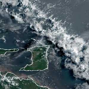 météo tropicale : Image satellite .