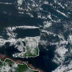 météo tropicale : Image satellite .