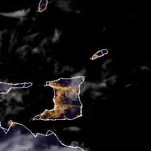 météo tropicale : Image satellite .