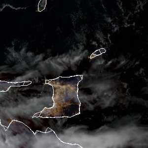 météo tropicale : Image satellite .
