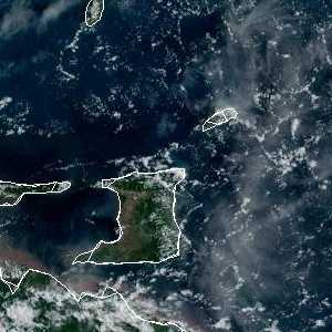 météo tropicale : Image satellite .