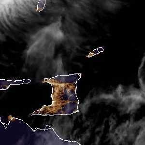 météo tropicale : Image satellite .