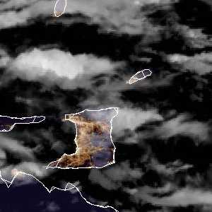 météo tropicale : Image satellite .