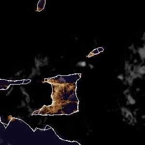 météo tropicale : Image satellite .