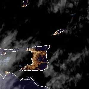 météo tropicale : Image satellite .