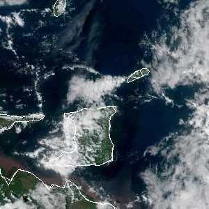 météo tropicale : Image satellite .