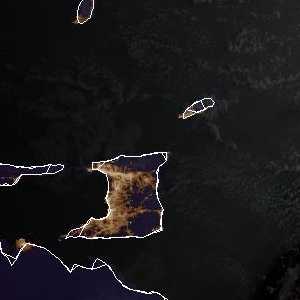 météo tropicale : Image satellite .