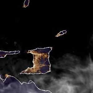 météo tropicale : Image satellite .