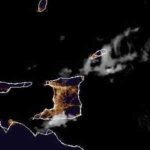 météo tropicale : Image satellite .