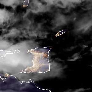 météo tropicale : Image satellite .