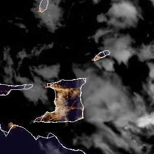 météo tropicale : Image satellite .