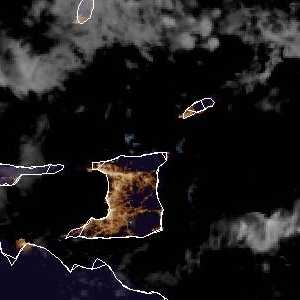 météo tropicale : Image satellite .