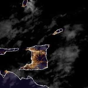 météo tropicale : Image satellite .