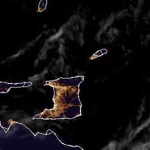 météo tropicale : Image satellite .