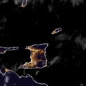 météo tropicale : Image satellite .