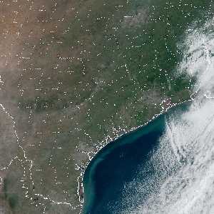 météo tropicale : Image satellite .