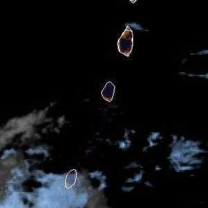 météo tropicale : Image satellite .
