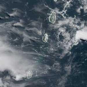 météo tropicale : Image satellite .