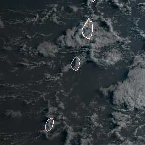météo tropicale : Image satellite .