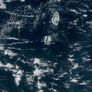 météo tropicale : Image satellite .