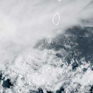 météo tropicale : Image satellite .