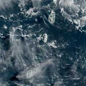 météo tropicale : Image satellite .