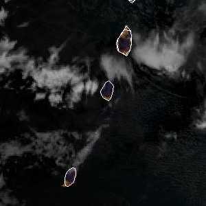 météo tropicale : Image satellite .