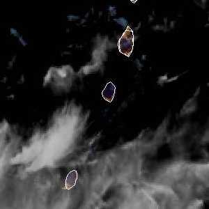 météo tropicale : Image satellite .