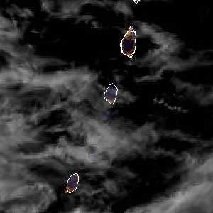 météo tropicale : Image satellite .